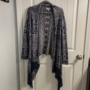 SONOMA Aztec Sweater- Navy & Off-White